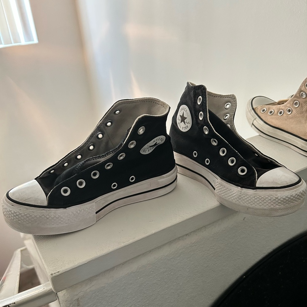 Platform Black Converse